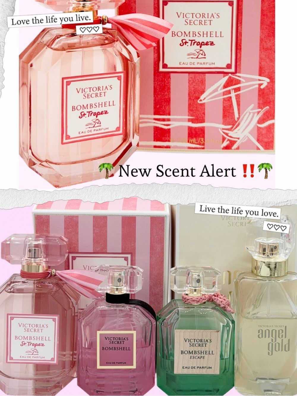 NWT VS ANGEL GOLD| BOMBSHELL|BOMBSHELL ESCAPE| BOMBSHELL ST TROPEZ | SOLD INDIV